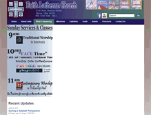 Tablet Screenshot of faithlutheranchurch.org