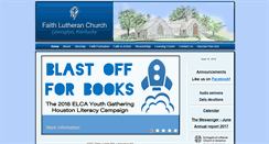 Desktop Screenshot of faithlutheranchurch.com