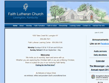 Tablet Screenshot of faithlutheranchurch.com